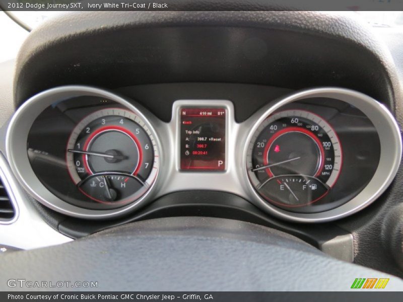 Ivory White Tri-Coat / Black 2012 Dodge Journey SXT