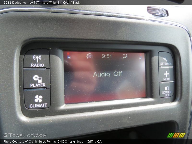Ivory White Tri-Coat / Black 2012 Dodge Journey SXT