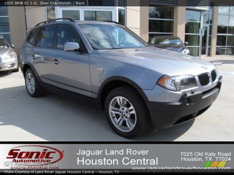 Silver Gray Metallic / Black 2005 BMW X3 3.0i