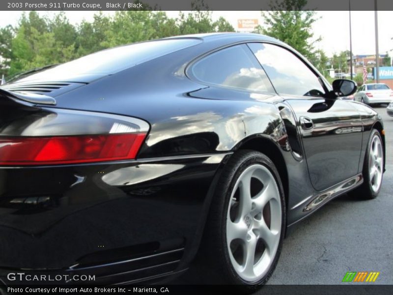 Black / Black 2003 Porsche 911 Turbo Coupe