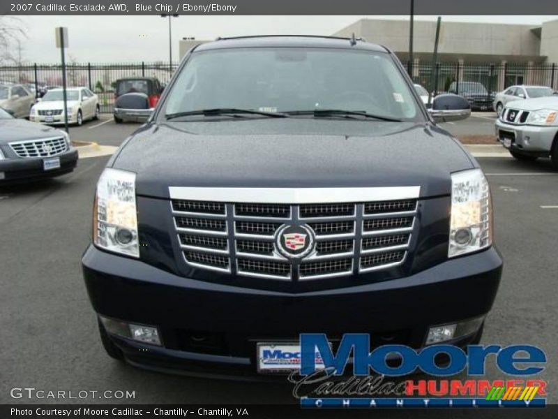 Blue Chip / Ebony/Ebony 2007 Cadillac Escalade AWD