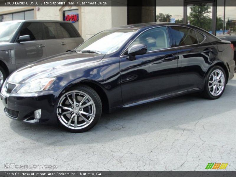 Black Sapphire Pearl / Cashmere Beige 2008 Lexus IS 350