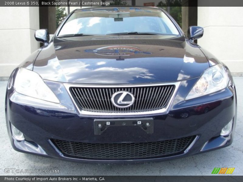 Black Sapphire Pearl / Cashmere Beige 2008 Lexus IS 350
