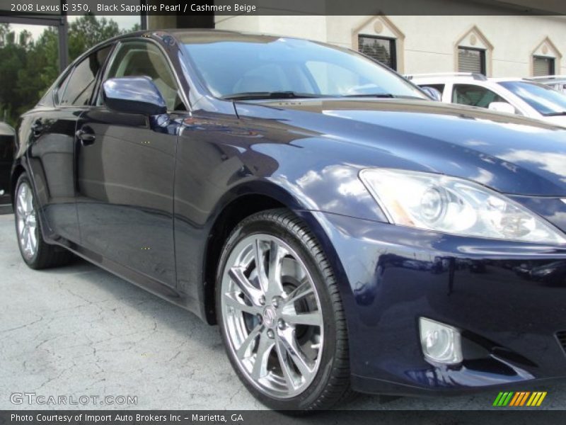 Black Sapphire Pearl / Cashmere Beige 2008 Lexus IS 350