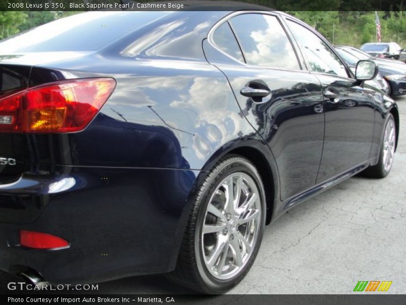 Black Sapphire Pearl / Cashmere Beige 2008 Lexus IS 350
