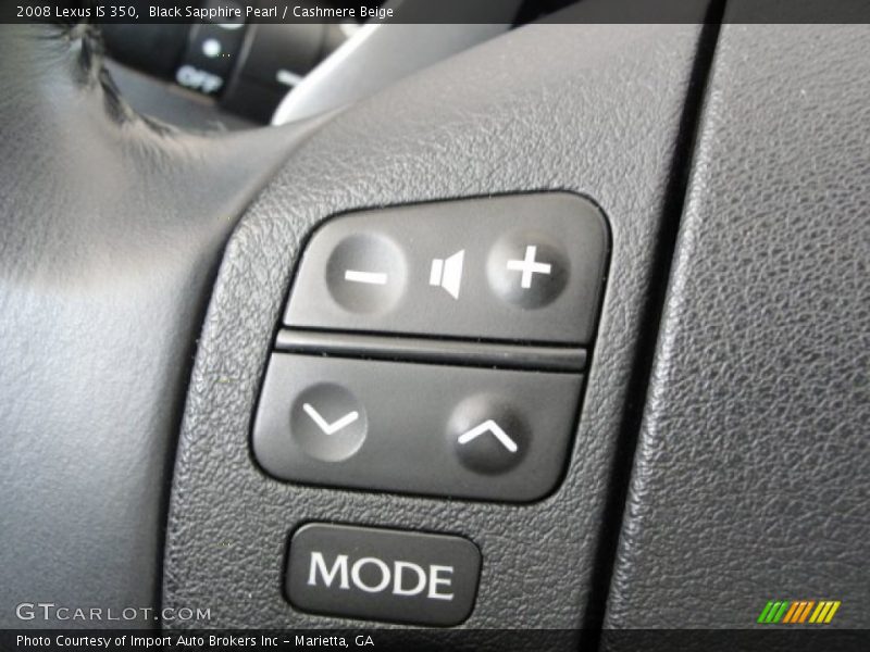 Black Sapphire Pearl / Cashmere Beige 2008 Lexus IS 350