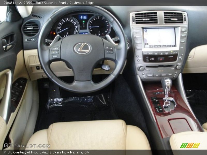 Black Sapphire Pearl / Cashmere Beige 2008 Lexus IS 350