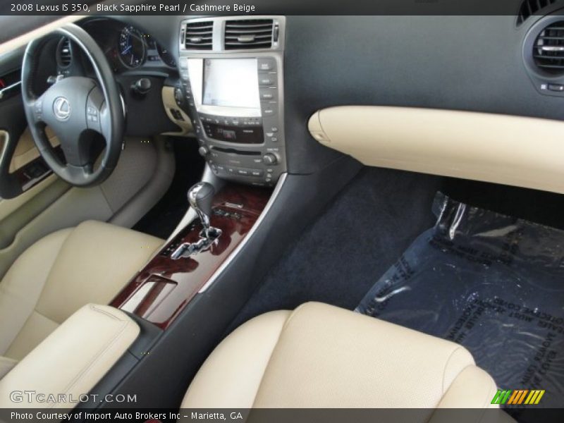 Black Sapphire Pearl / Cashmere Beige 2008 Lexus IS 350