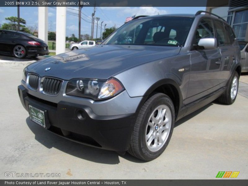 Silver Gray Metallic / Black 2005 BMW X3 2.5i