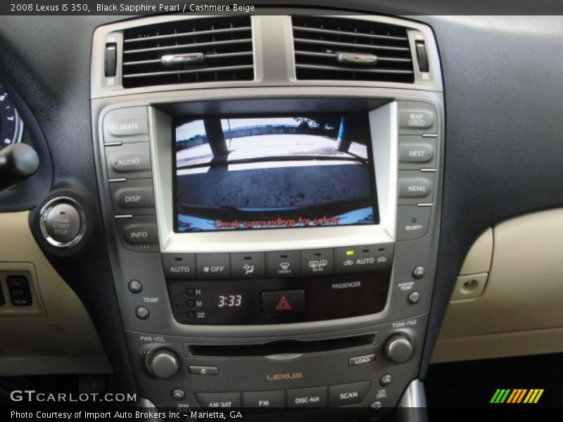 Black Sapphire Pearl / Cashmere Beige 2008 Lexus IS 350