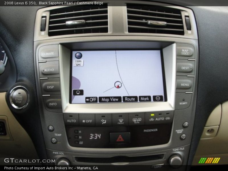 Black Sapphire Pearl / Cashmere Beige 2008 Lexus IS 350
