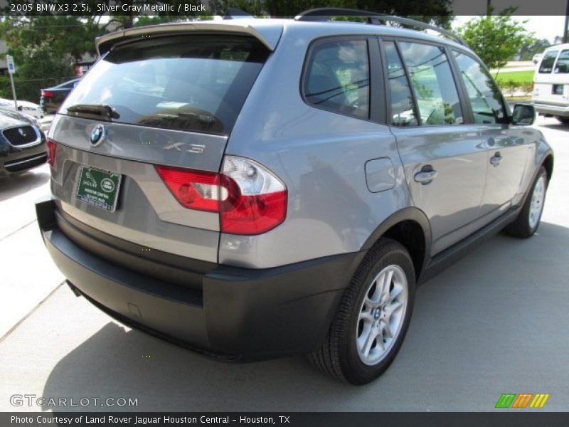Silver Gray Metallic / Black 2005 BMW X3 2.5i