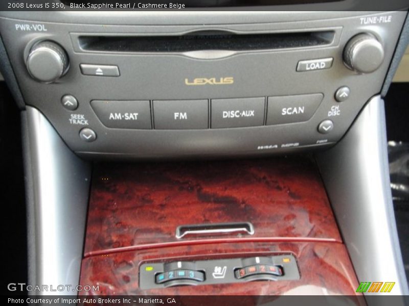 Black Sapphire Pearl / Cashmere Beige 2008 Lexus IS 350