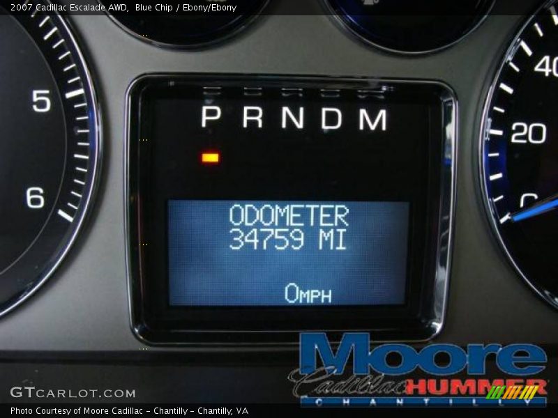 Blue Chip / Ebony/Ebony 2007 Cadillac Escalade AWD