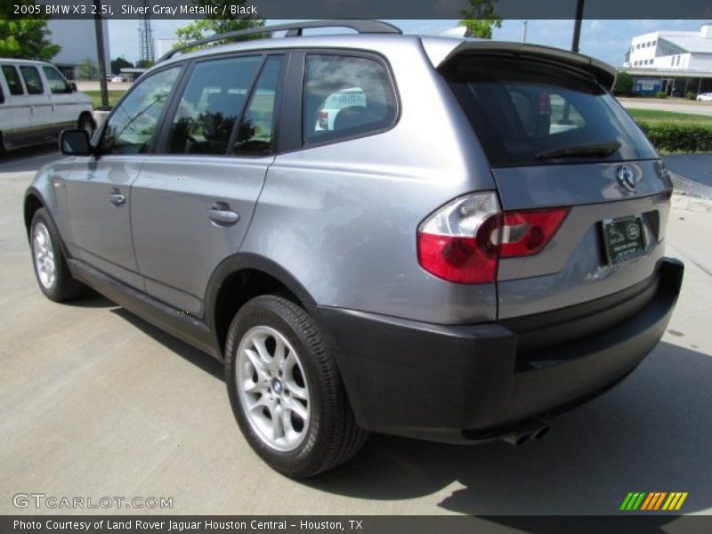 Silver Gray Metallic / Black 2005 BMW X3 2.5i