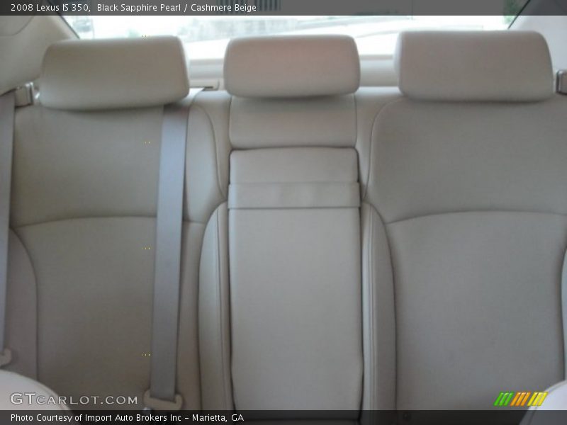 Black Sapphire Pearl / Cashmere Beige 2008 Lexus IS 350