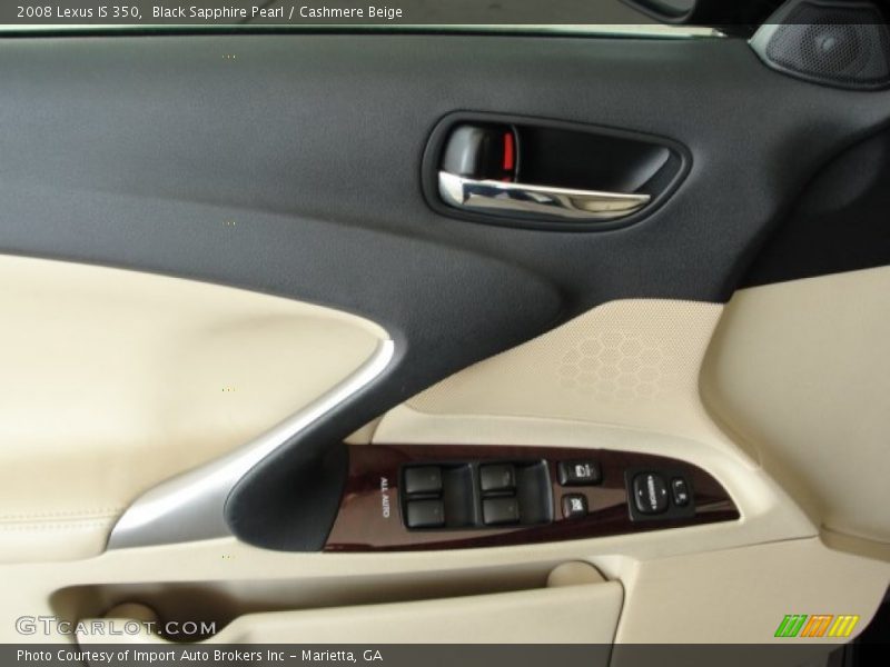 Black Sapphire Pearl / Cashmere Beige 2008 Lexus IS 350