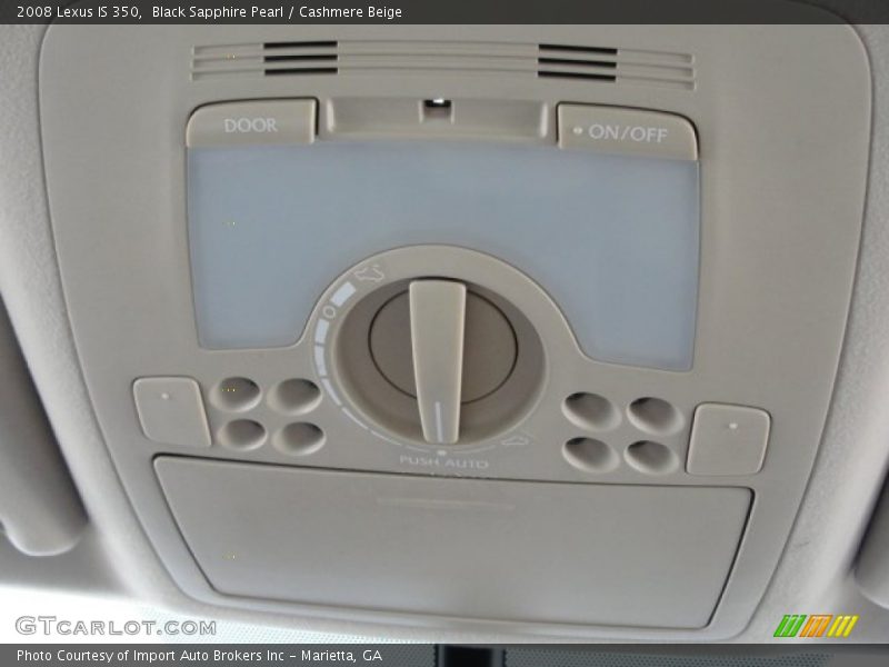 Black Sapphire Pearl / Cashmere Beige 2008 Lexus IS 350