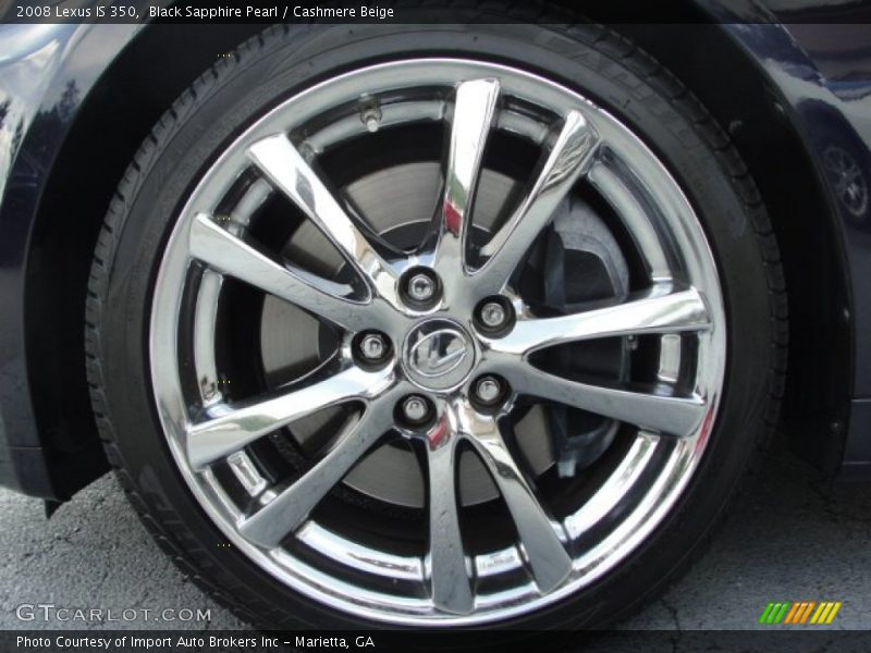 Black Sapphire Pearl / Cashmere Beige 2008 Lexus IS 350