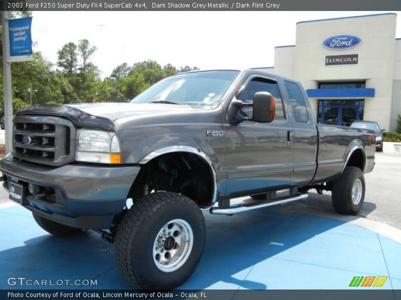 Dark Shadow Grey Metallic / Dark Flint Grey 2003 Ford F250 Super Duty FX4 SuperCab 4x4