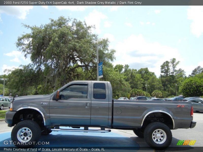 Dark Shadow Grey Metallic / Dark Flint Grey 2003 Ford F250 Super Duty FX4 SuperCab 4x4