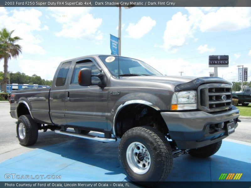 Dark Shadow Grey Metallic / Dark Flint Grey 2003 Ford F250 Super Duty FX4 SuperCab 4x4