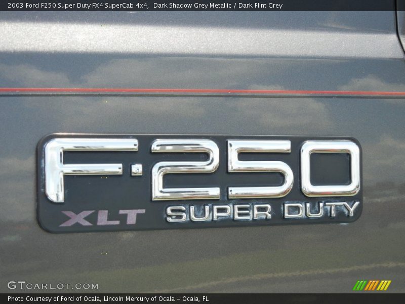 Dark Shadow Grey Metallic / Dark Flint Grey 2003 Ford F250 Super Duty FX4 SuperCab 4x4