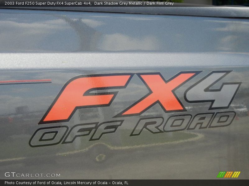 Dark Shadow Grey Metallic / Dark Flint Grey 2003 Ford F250 Super Duty FX4 SuperCab 4x4