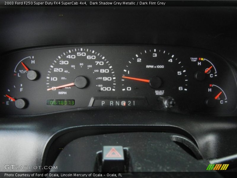 Dark Shadow Grey Metallic / Dark Flint Grey 2003 Ford F250 Super Duty FX4 SuperCab 4x4