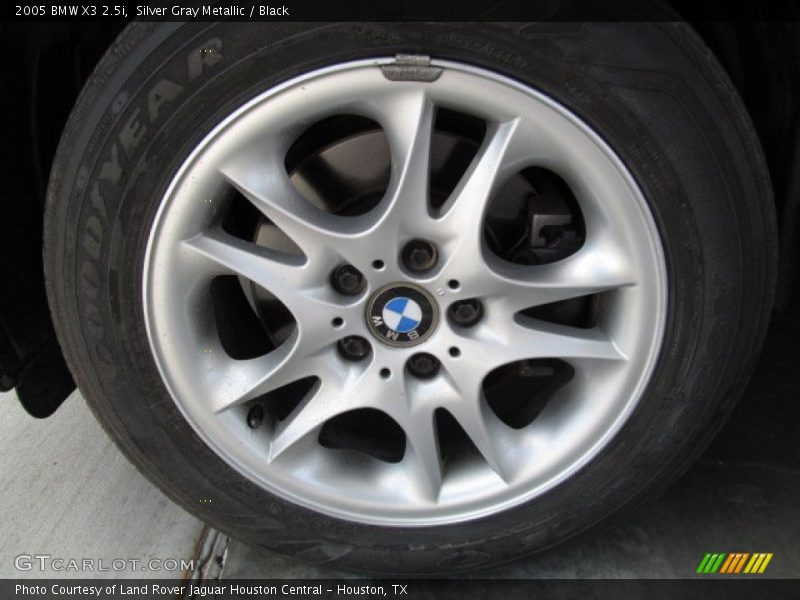 Silver Gray Metallic / Black 2005 BMW X3 2.5i