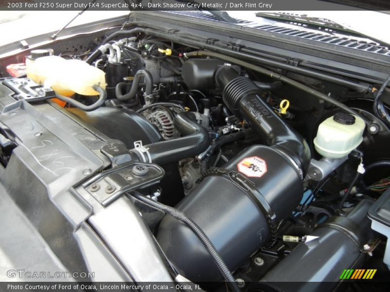 Dark Shadow Grey Metallic / Dark Flint Grey 2003 Ford F250 Super Duty FX4 SuperCab 4x4