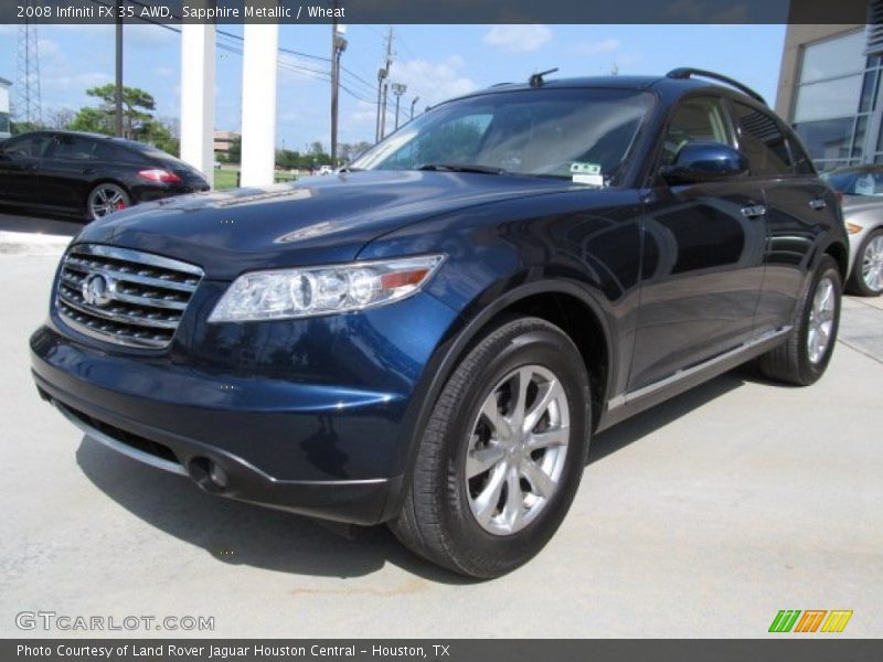 Sapphire Metallic / Wheat 2008 Infiniti FX 35 AWD