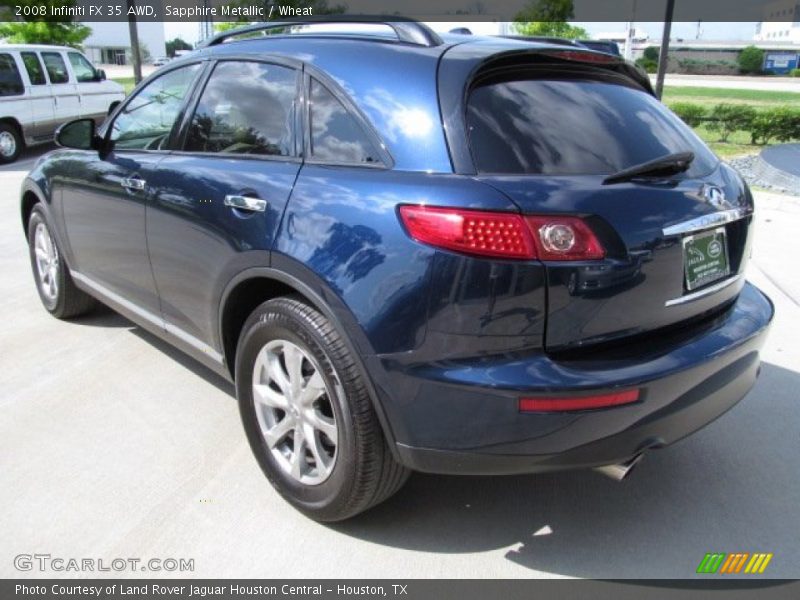 Sapphire Metallic / Wheat 2008 Infiniti FX 35 AWD