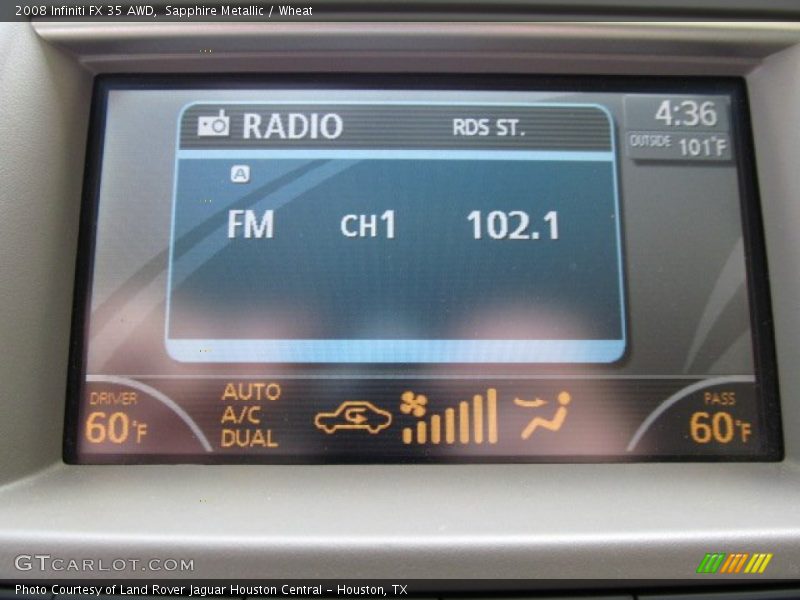 Sapphire Metallic / Wheat 2008 Infiniti FX 35 AWD