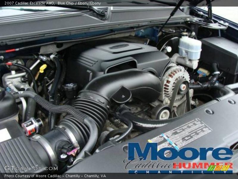 Blue Chip / Ebony/Ebony 2007 Cadillac Escalade AWD