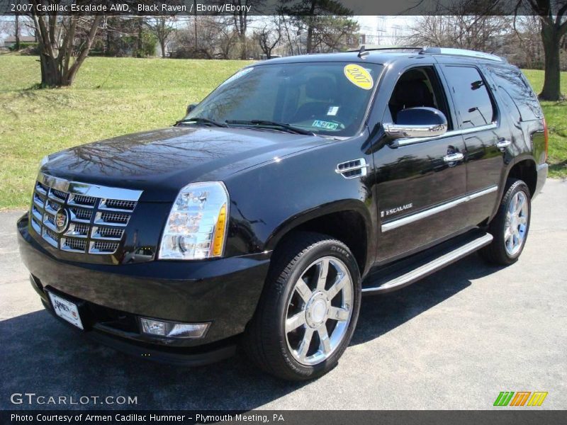 Black Raven / Ebony/Ebony 2007 Cadillac Escalade AWD