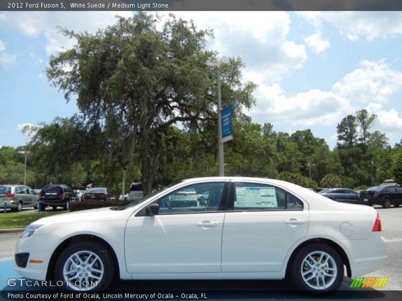  2012 Fusion S White Suede