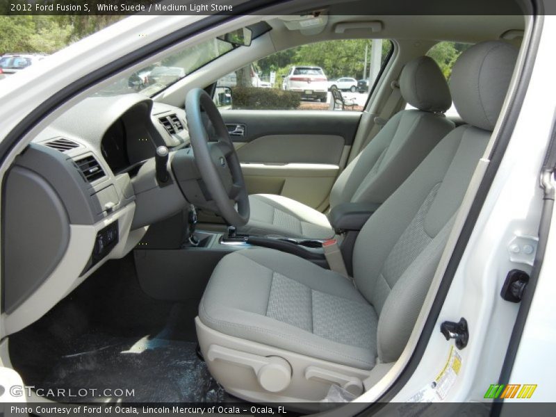  2012 Fusion S Medium Light Stone Interior