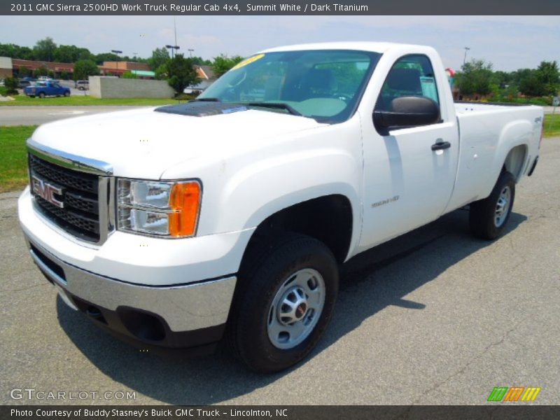 Front 3/4 View of 2011 Sierra 2500HD Work Truck Regular Cab 4x4