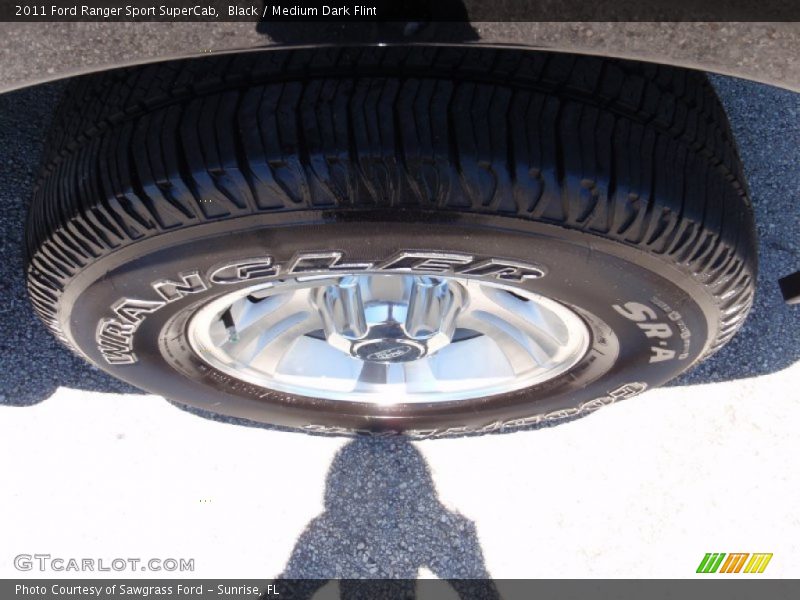 Black / Medium Dark Flint 2011 Ford Ranger Sport SuperCab