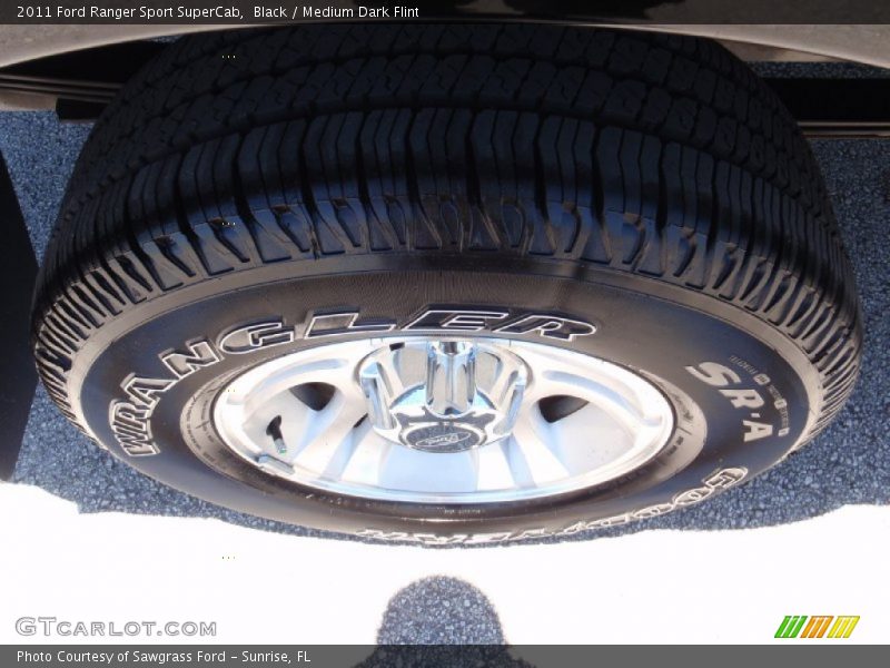Black / Medium Dark Flint 2011 Ford Ranger Sport SuperCab