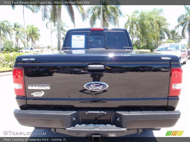 Black / Medium Dark Flint 2011 Ford Ranger Sport SuperCab