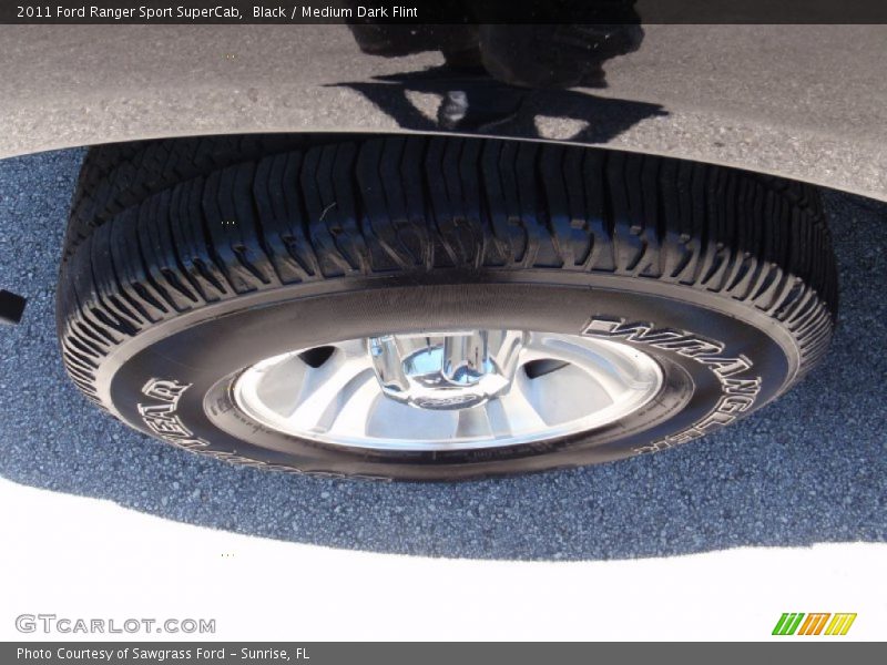 Black / Medium Dark Flint 2011 Ford Ranger Sport SuperCab