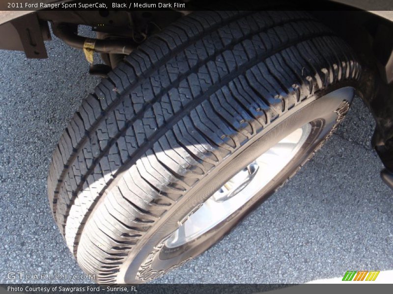 Black / Medium Dark Flint 2011 Ford Ranger Sport SuperCab