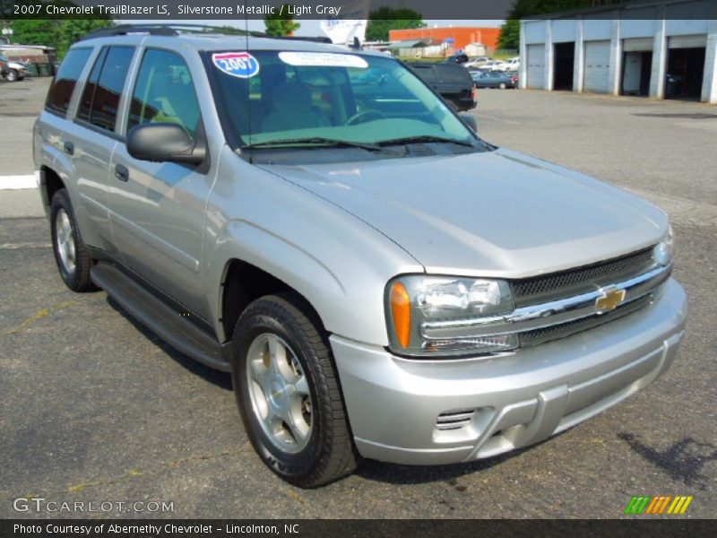 Silverstone Metallic / Light Gray 2007 Chevrolet TrailBlazer LS