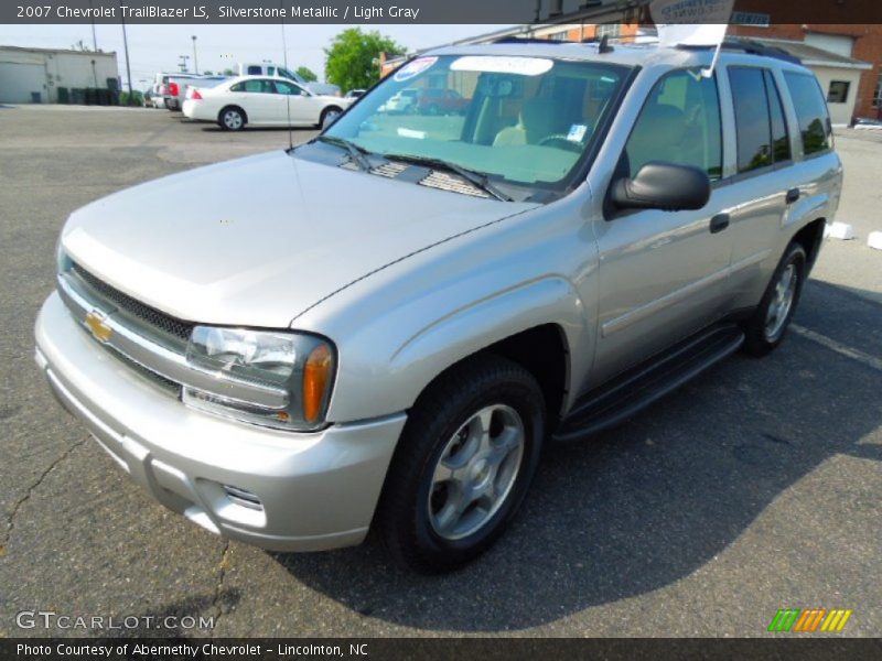 Silverstone Metallic / Light Gray 2007 Chevrolet TrailBlazer LS