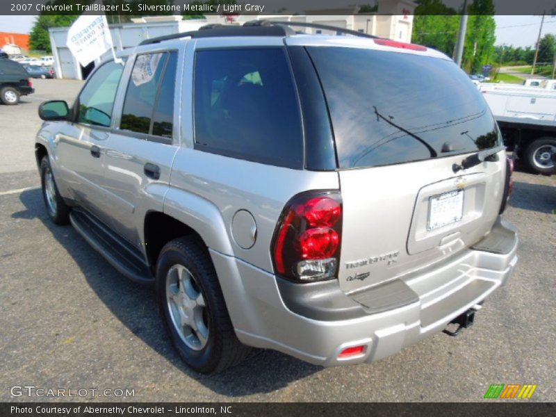 Silverstone Metallic / Light Gray 2007 Chevrolet TrailBlazer LS