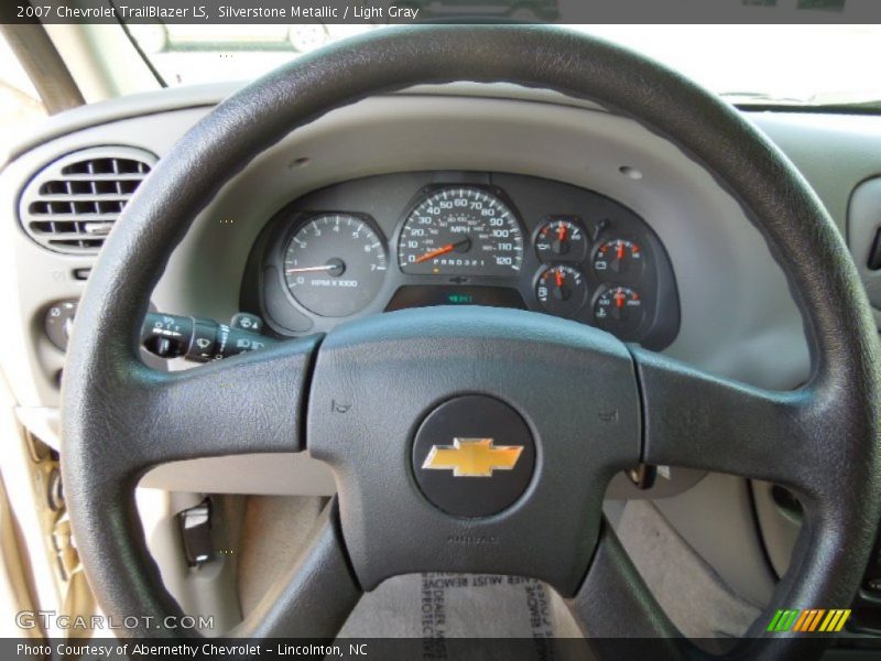 Silverstone Metallic / Light Gray 2007 Chevrolet TrailBlazer LS