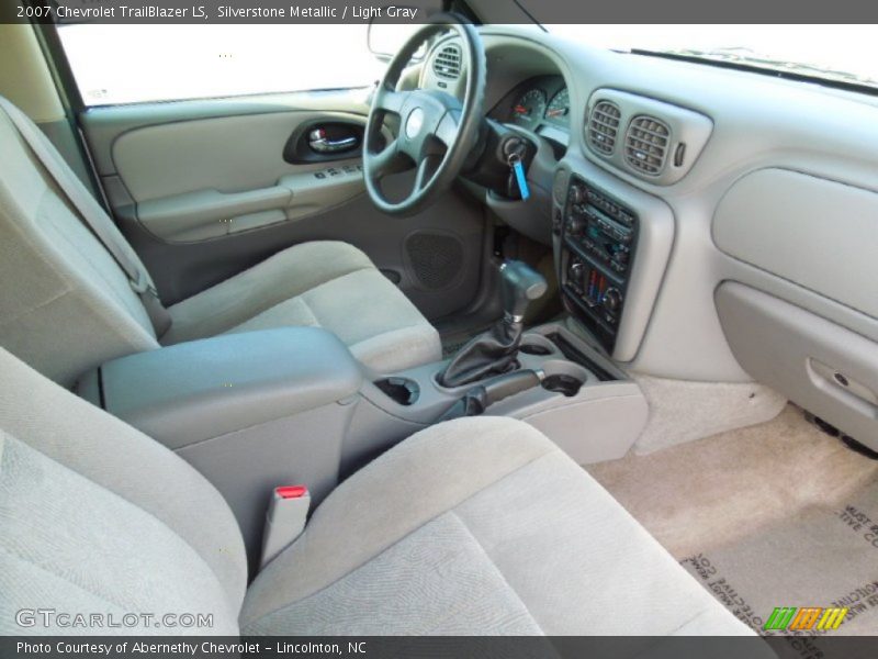 Silverstone Metallic / Light Gray 2007 Chevrolet TrailBlazer LS