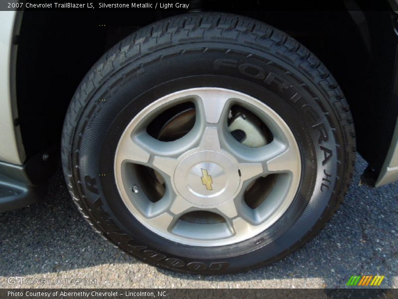 Silverstone Metallic / Light Gray 2007 Chevrolet TrailBlazer LS
